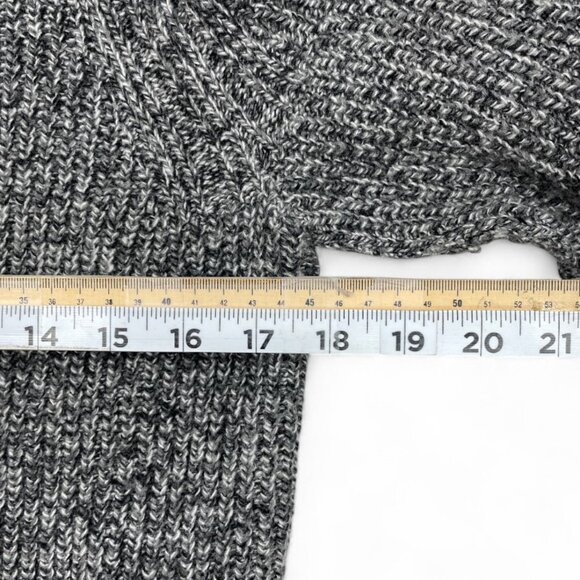 Helmut Lang Cotton Cashmere Wool Distressed Look Gray Knit Sweater Women's XS - Picture 6 of 8